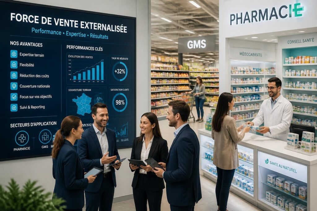 découvrez les avantages de la force de vente externalisée et ses secteurs d'application en pharmacie et grande et moyenne surface (gms) pour optimiser votre stratégie commerciale.